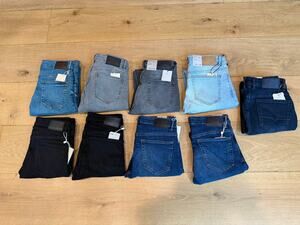 9 BRAND NEW Pairs of Mango Men's Skinny Fit Jeans, Size 38 EUR (28 US), Bundle